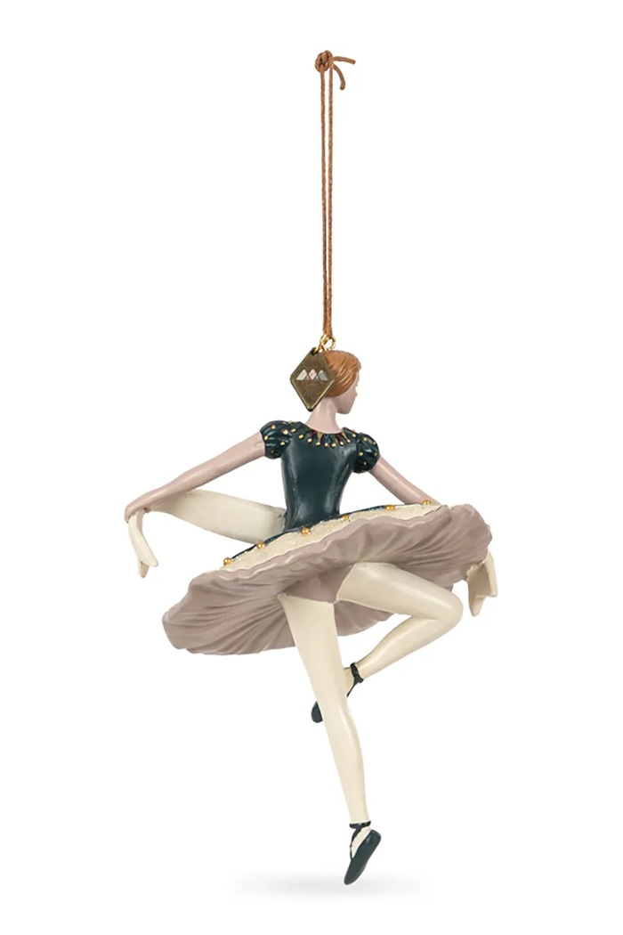 Chłopiec Konges Sløjd Zawieszka dekoracyjna dziecięca CHRISTMAS ORNAMENT HARLEKIN BALLERINA KS106417.9BY2 zielony