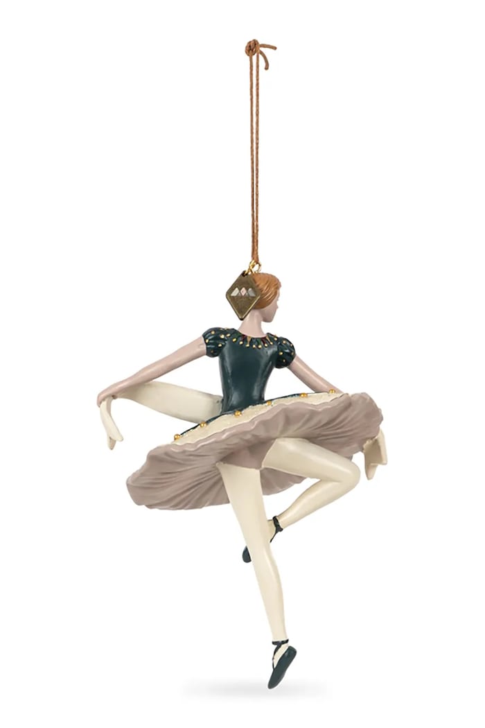 Chłopiec Konges Sløjd Zawieszka dekoracyjna dziecięca CHRISTMAS ORNAMENT HARLEKIN BALLERINA KS106417.9BY2 zielony