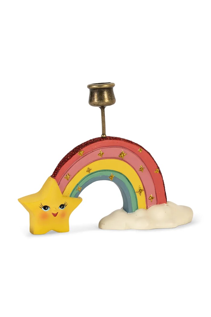 Konges Sløjd Zestaw świeczników BIRTHDAY TRAIN UNICORN KS106397.9BY2