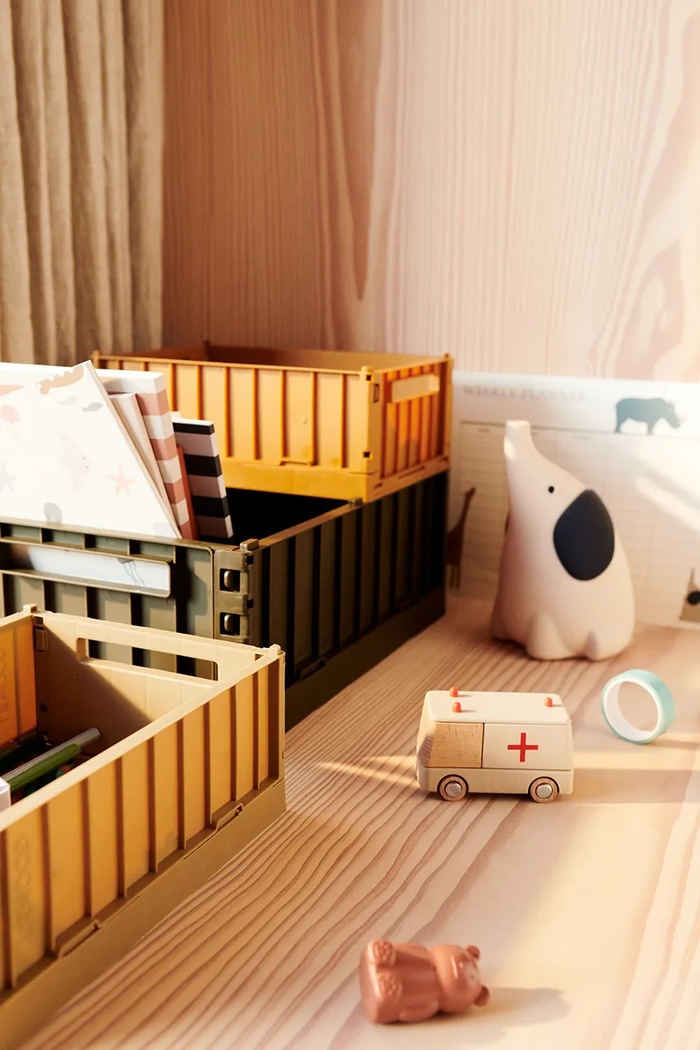 Deklice Liewood Komplet zabojev otroški Weston Storage Box S 2-pack LW14549.9BY2 rumena