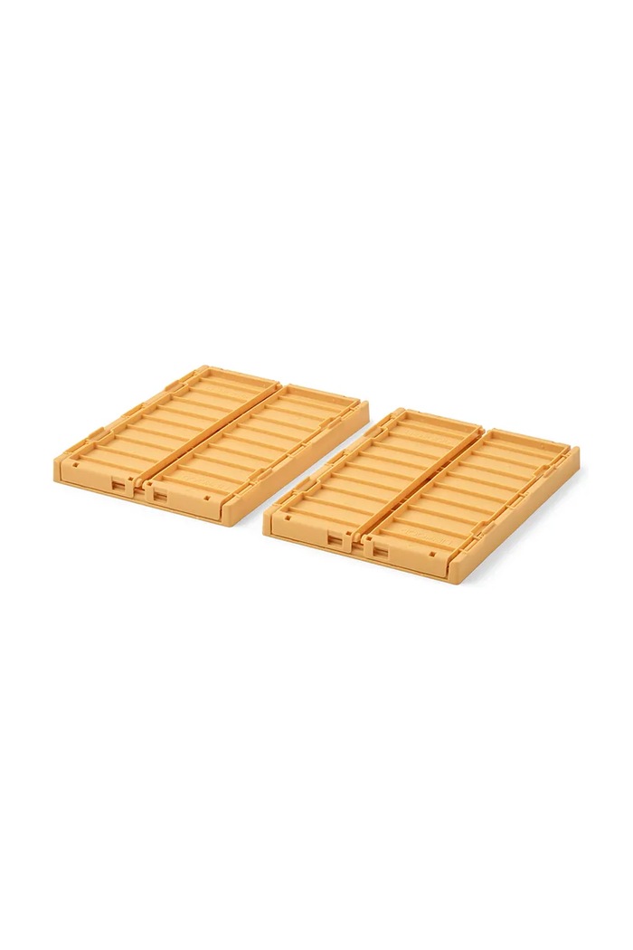Liewood Komplet zabojev otroški Weston Storage Box S 2-pack LW14549.9BY2 rumena AW26