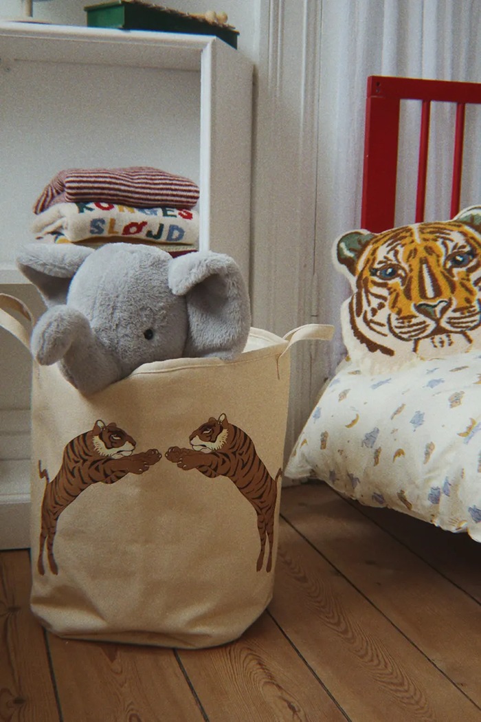 Kosz na zabawki dziecięcy bawełniany TOY STORAGE BAGS Konges Sløjd beżowy KS105109.9BY2