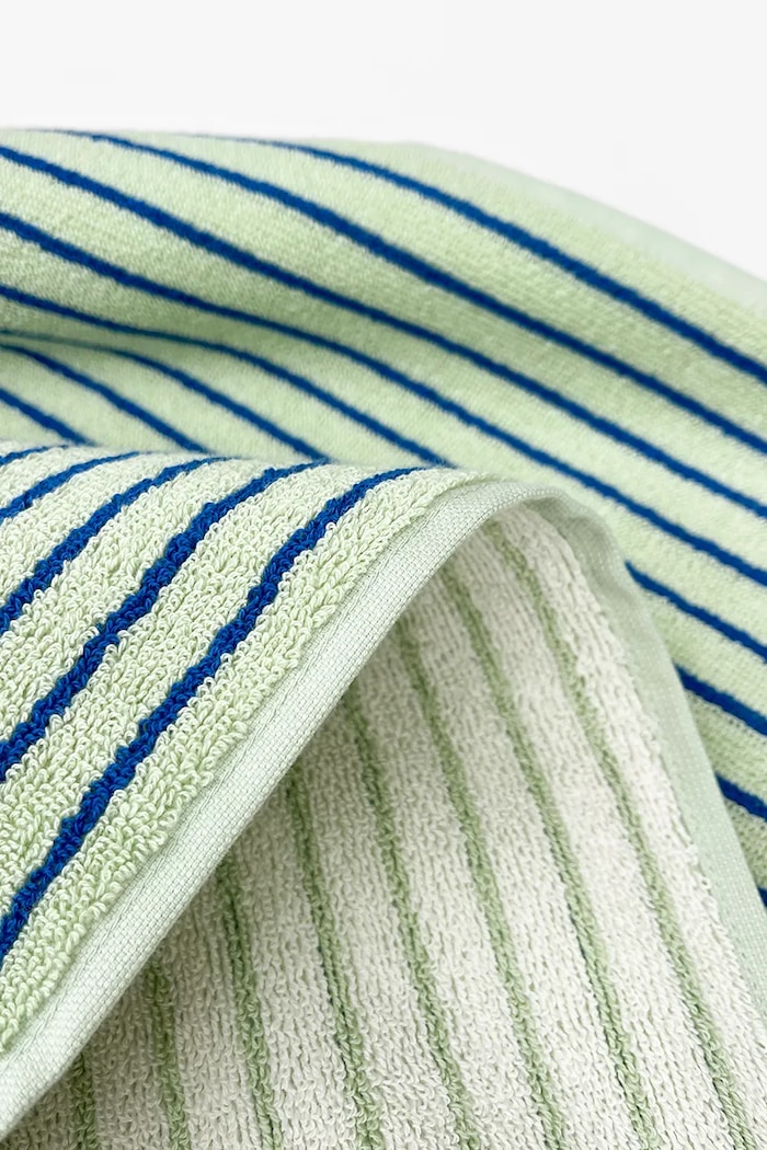 Maison Deux Prosop mic din bumbac Stripes Color 50 x 100 cm 168144 verde AW26