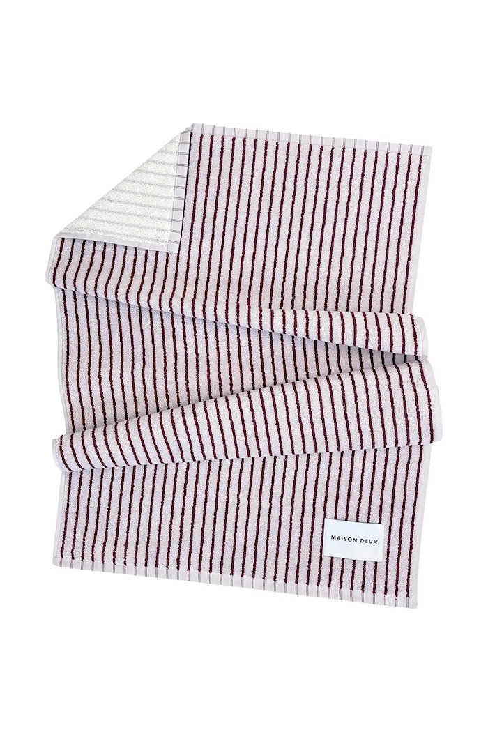Maison Deux Ręcznik mały bawełniany Stripes Color 50 x 100 cm fioletowy 168148