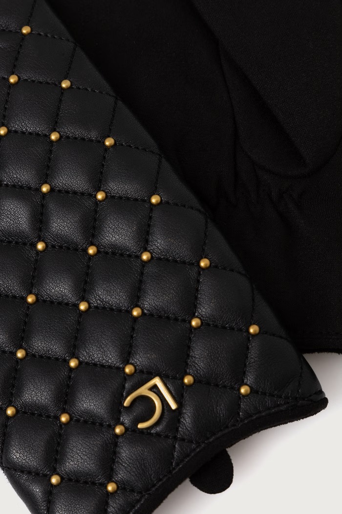 Lola Casademunt Rękawiczki damskie LF2607016 czarny AW26