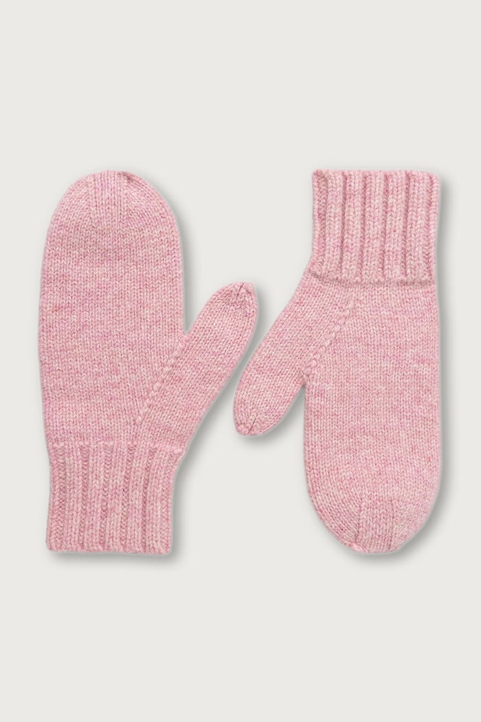 Cloimh Rękawiczki damskie wełniane różowy FW26.OWM
