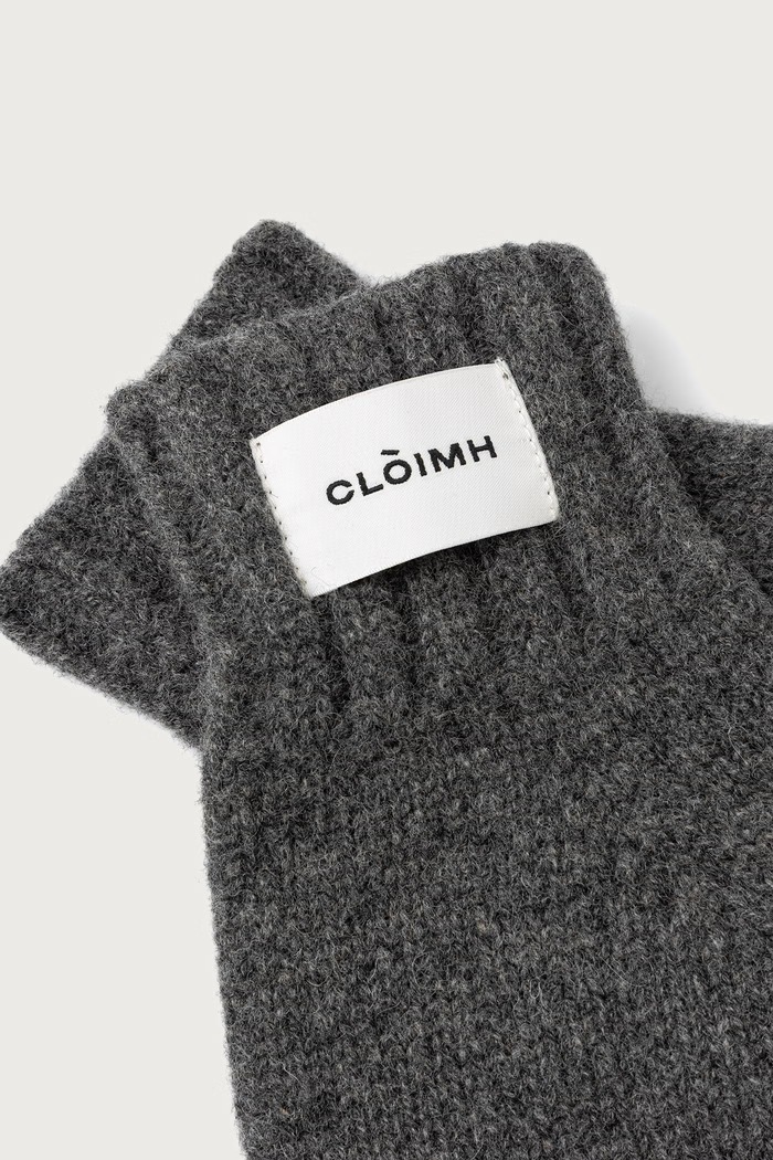 Cloimh Rękawiczki damskie wełniane FW26.OWM szary AW26
