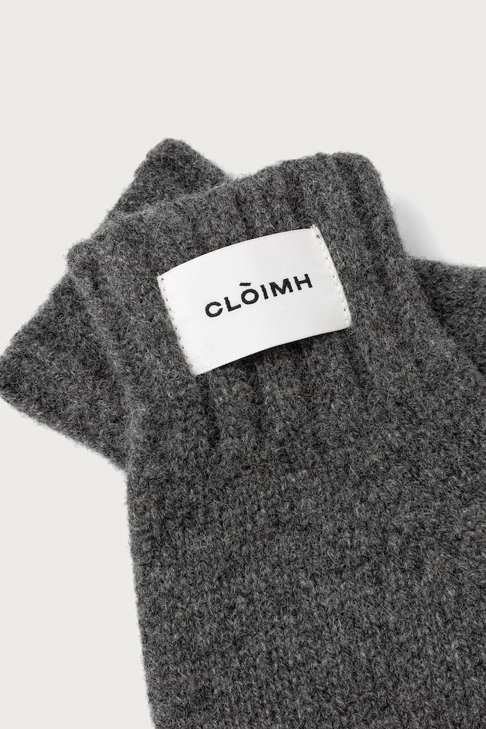 Cloimh Rękawiczki damskie wełniane FW26.OWM szary AW26