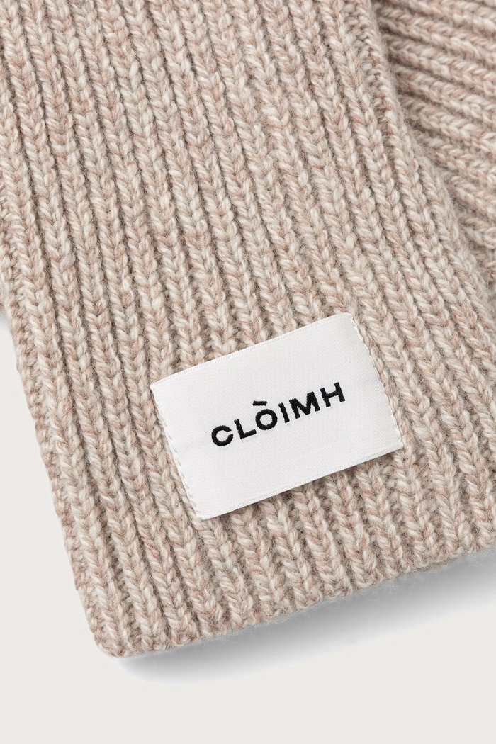 Cloimh Rękawiczki mitenki damskie wełniane FW26.SWFG beżowy AW26
