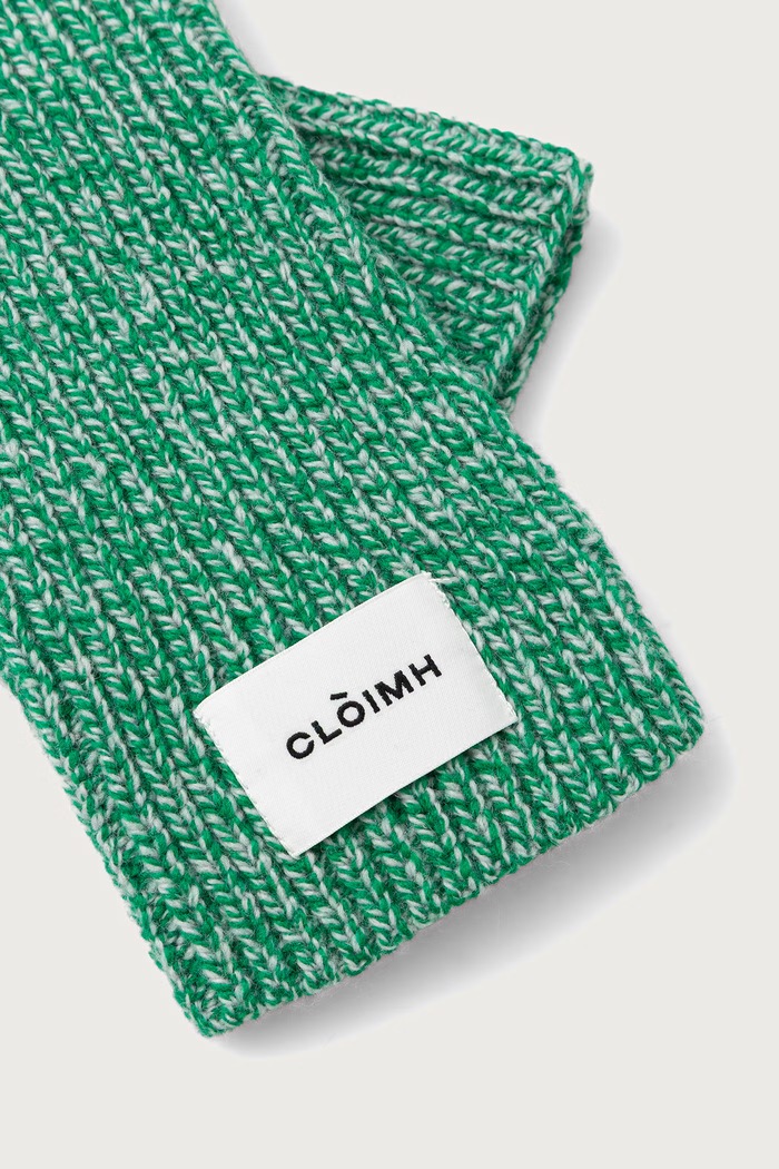 Cloimh Rękawiczki mitenki damskie wełniane FW26.SWFG zielony AW26