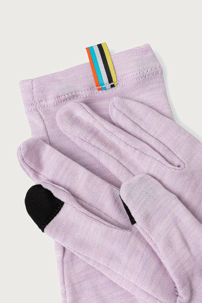 Smartwool Rękawiczki damskie wełniane SW018132R111 fioletowy AW26