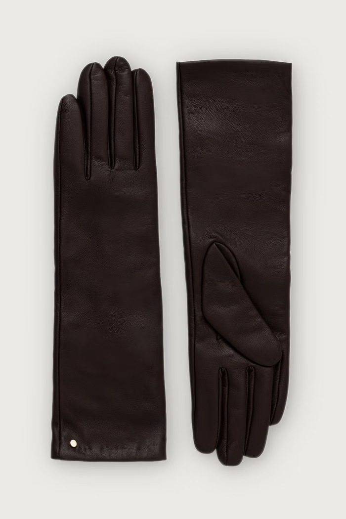 Gianni Chiarini рукавиці жіночі шкіряні коричневий GN.A1525.NA
