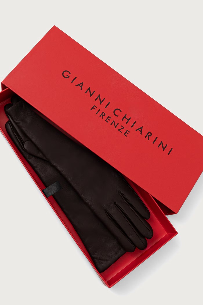 Аксесуари Gianni Chiarini рукавиці жіночі шкіряні GN.A1525.NA коричневий