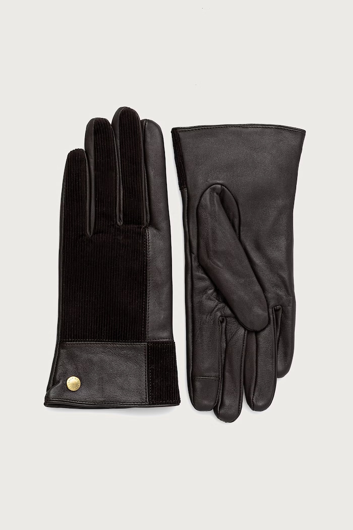 Barbour Rękawiczki damskie skórzane brązowy LGL0162