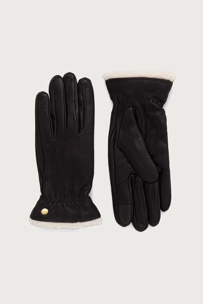 Barbour Rękawiczki damskie skórzane brązowy LGL0160