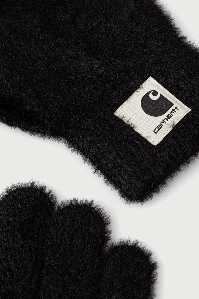 Carhartt WIP Maine Gloves rękawiczki z bawełną damskie I037159 czarny AW26