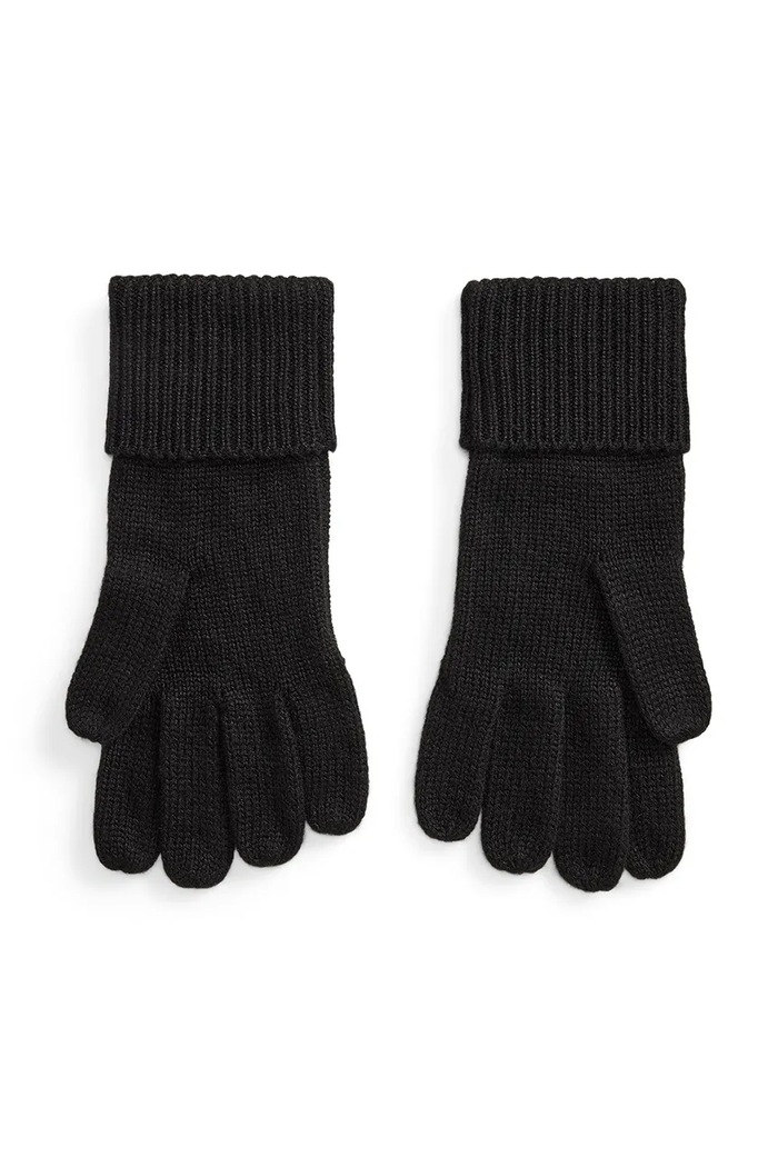 Lauren Ralph Lauren Rękawiczki damskie z dodatkiem wełny 454P23503 czarny AW26