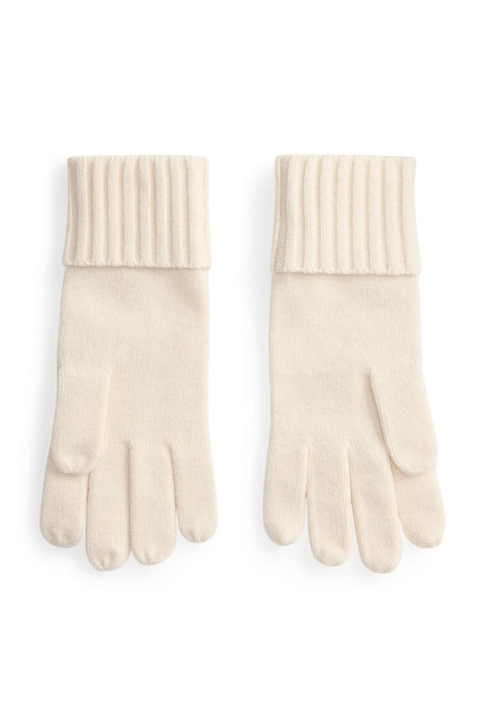 Lauren Ralph Lauren Rękawiczki damskie z dodatkiem wełny 454P04468 beżowy AW26