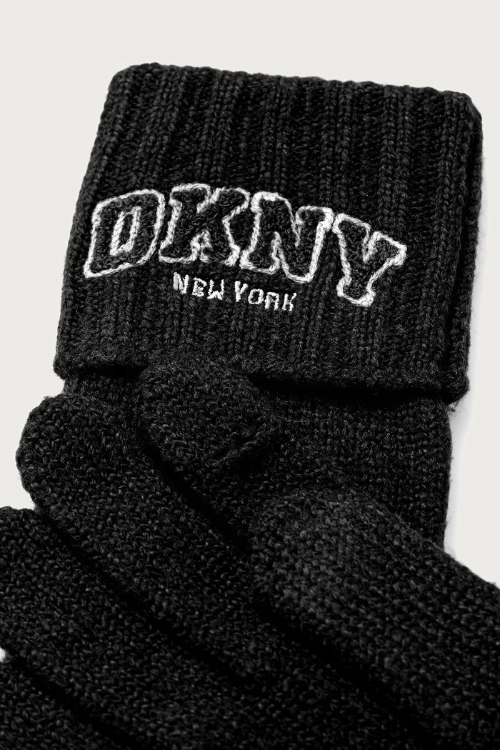DKNY Rękawiczki damskie D6KG1867 czarny AW26
