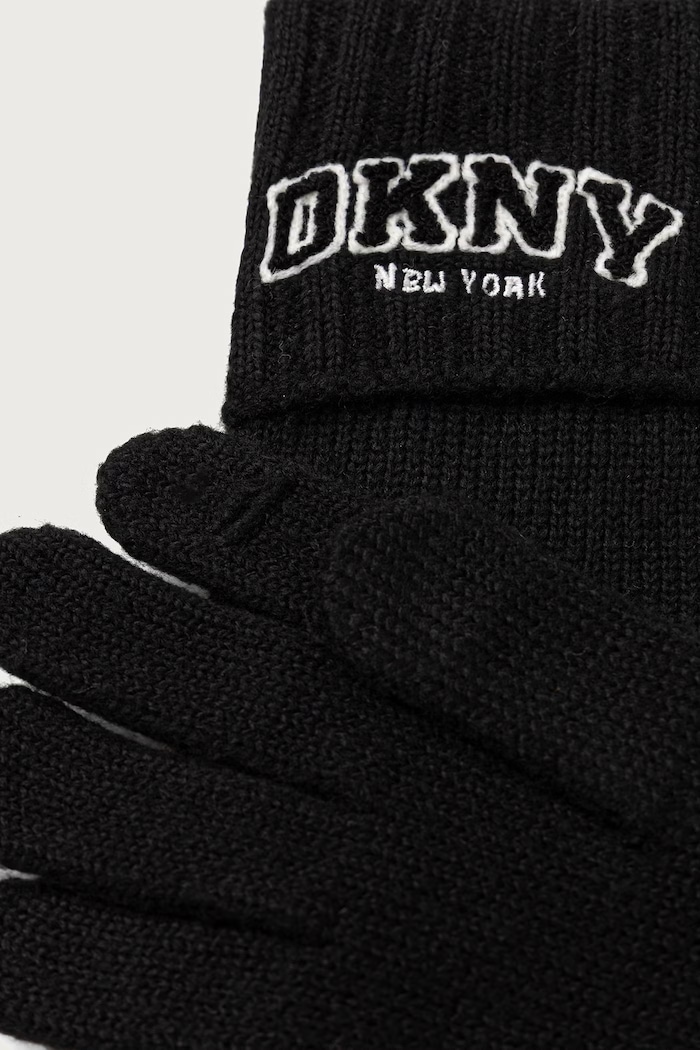 DKNY Guanti da donna D6KG1867 nero AW26