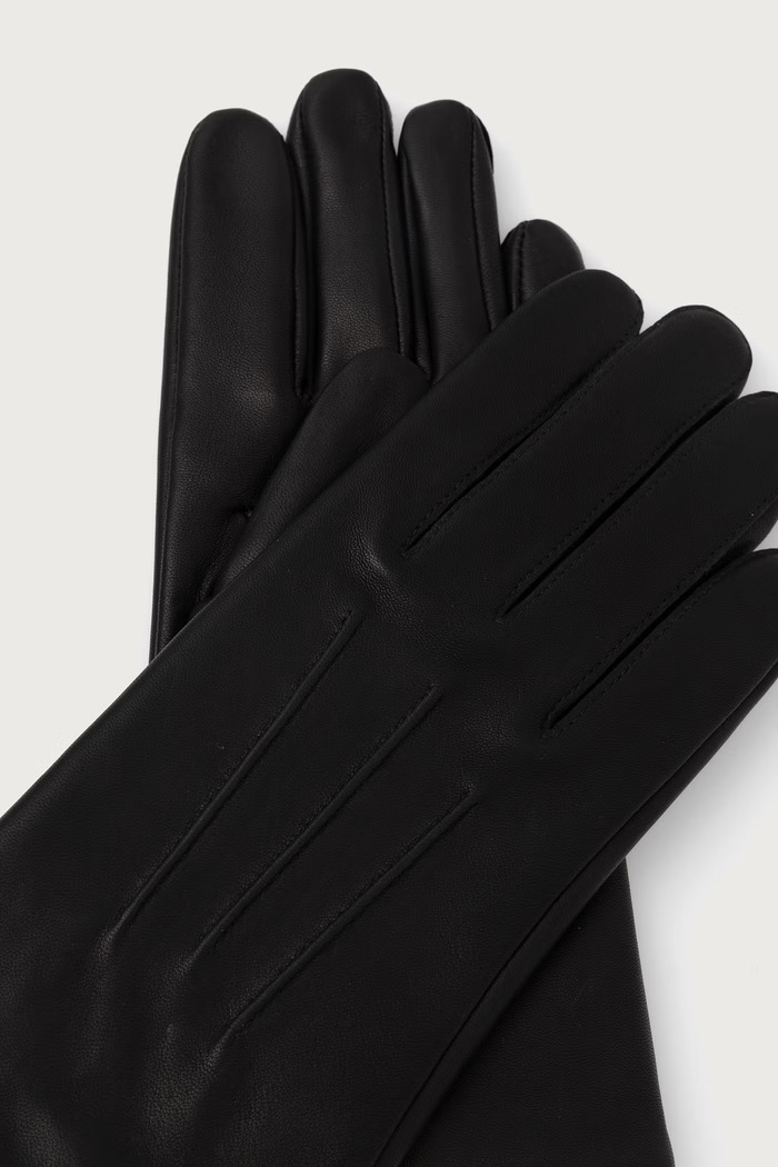 Marella Rukavice za žene od kože Emme by Marella 2625566042200 crna AW26