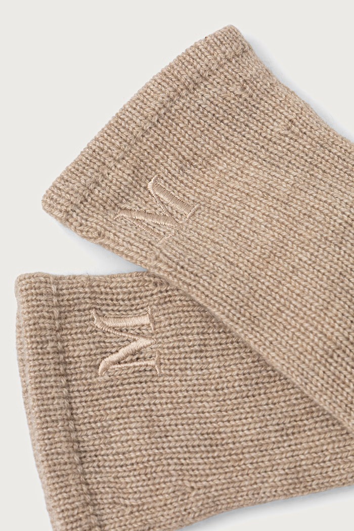 Max Mara Rukavice kašmírové dámske 2624566012650 béžová AW26