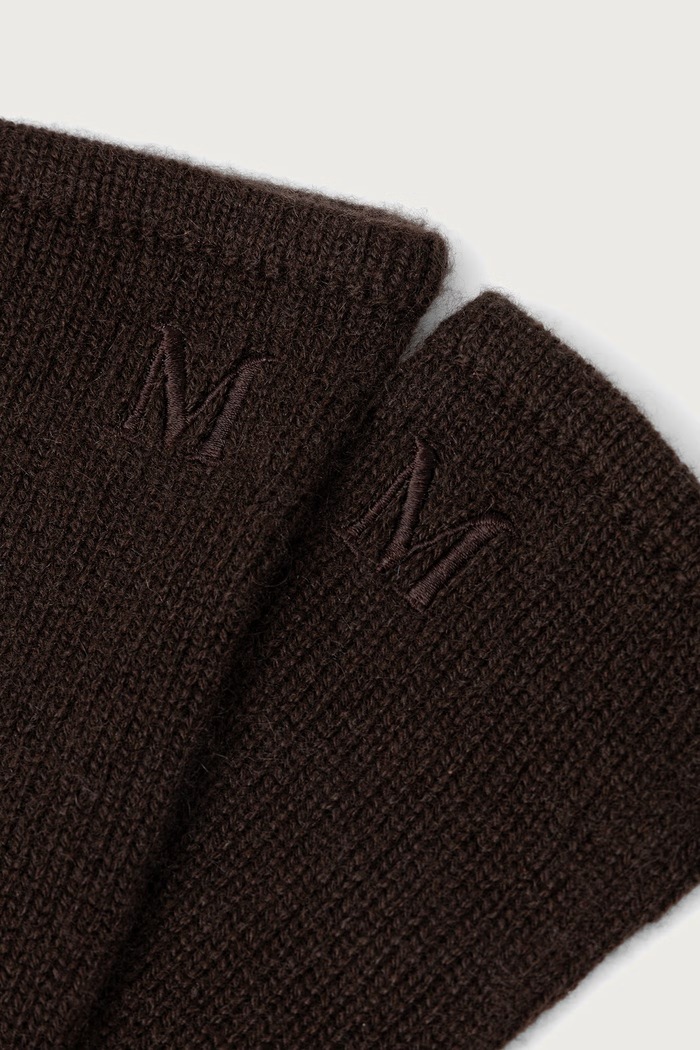 Max Mara Rukavice kašmírové dámske 2624566012650 hnedá AW26