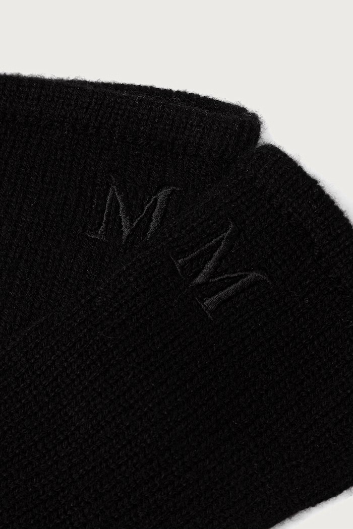 Max Mara Rukavice kašmírové dámske 2624566012650 čierna AW26