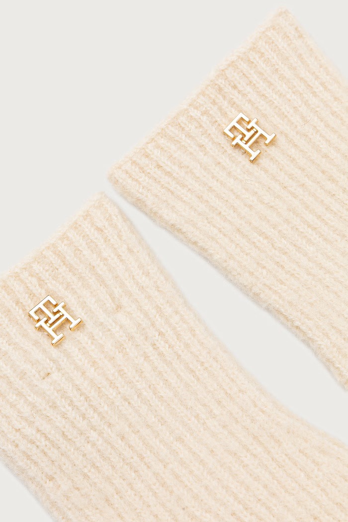 Tommy Hilfiger Rokavice ženske z dodatkom volne AW0AW19132 bež AW26
