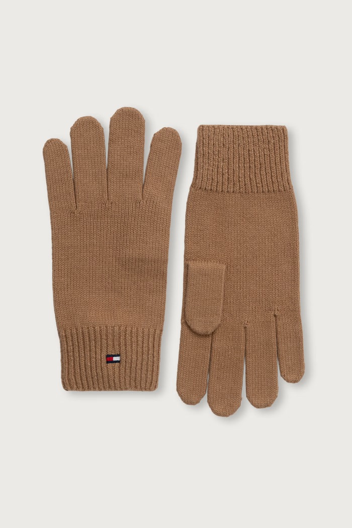 Tommy Hilfiger Rękawiczki damskie z bawełną beżowy AW0AW19131