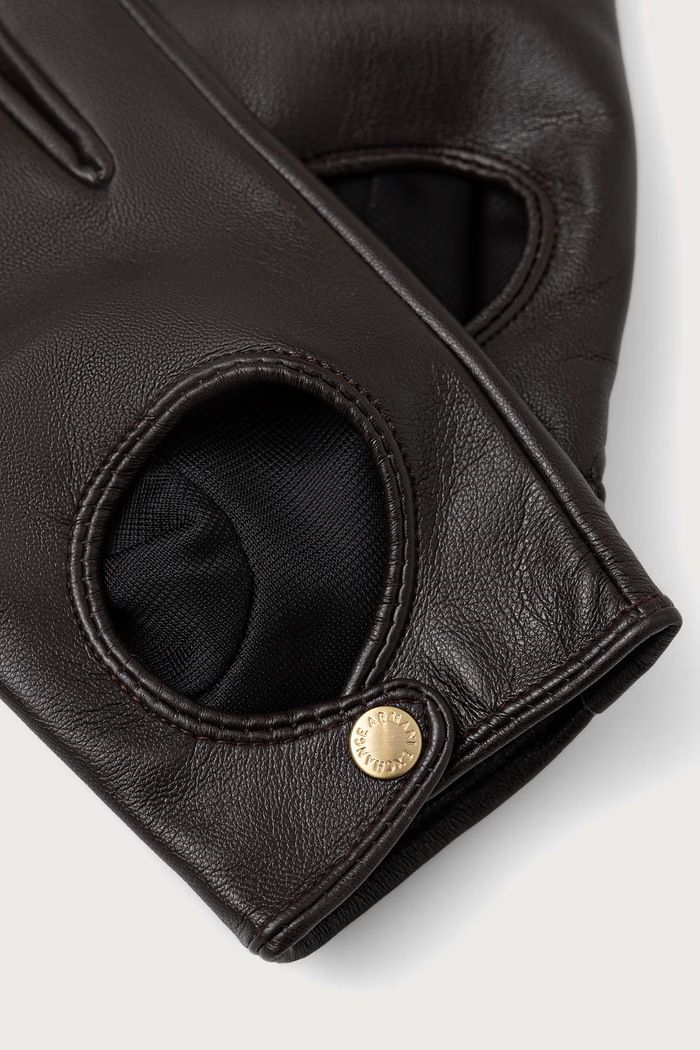 Armani Exchange rukavice za auto za žene od imitacije kože XW003047.AF27219 smeđa AW26