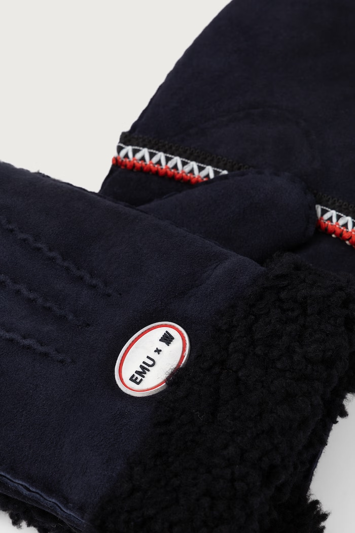 Emu Australia Rękawiczki damskie zamszowe Montana Mitten WN W7026 granatowy AW26