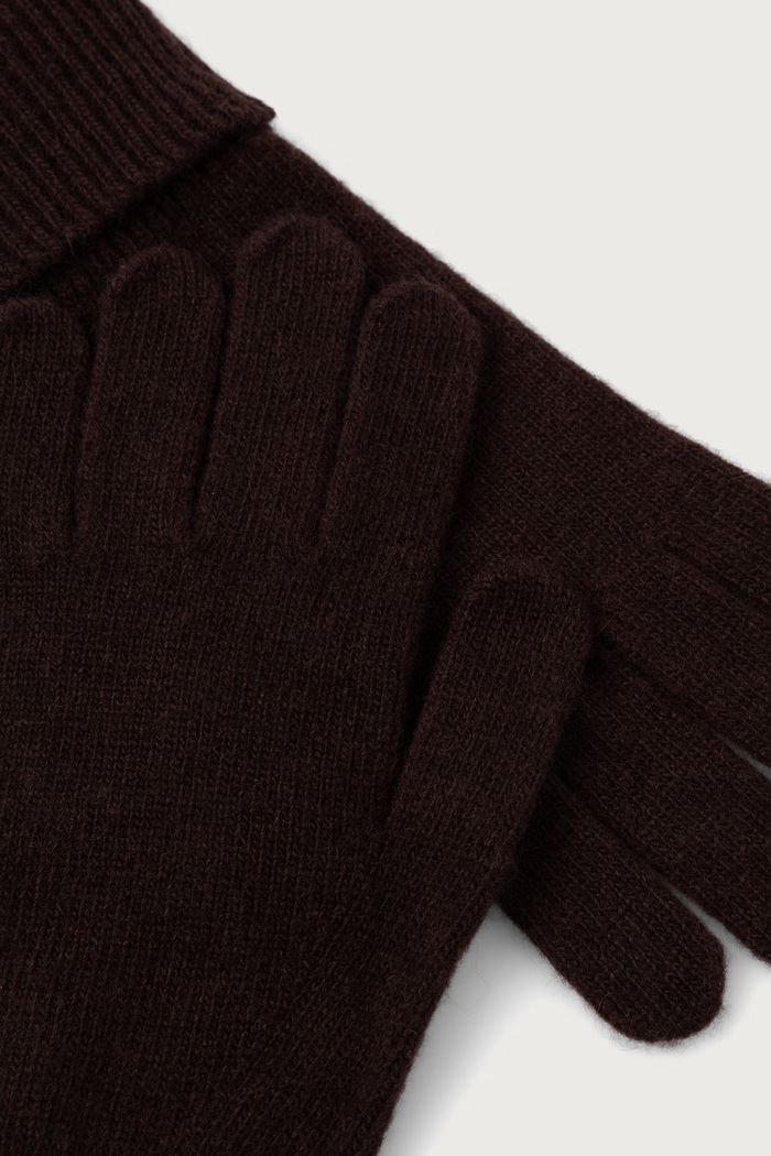 United Colors of Benetton Rękawiczki damskie wełniane 63UWVG002 brązowy AW26