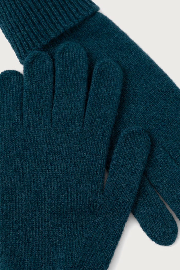 United Colors of Benetton Rękawiczki damskie wełniane 63UWVG002 zielony AW26
