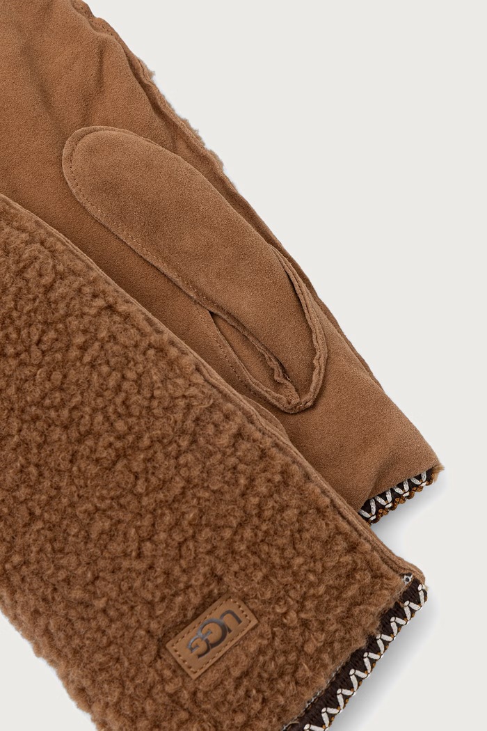 UGG Rękawiczki damskie 105975. brązowy AW26