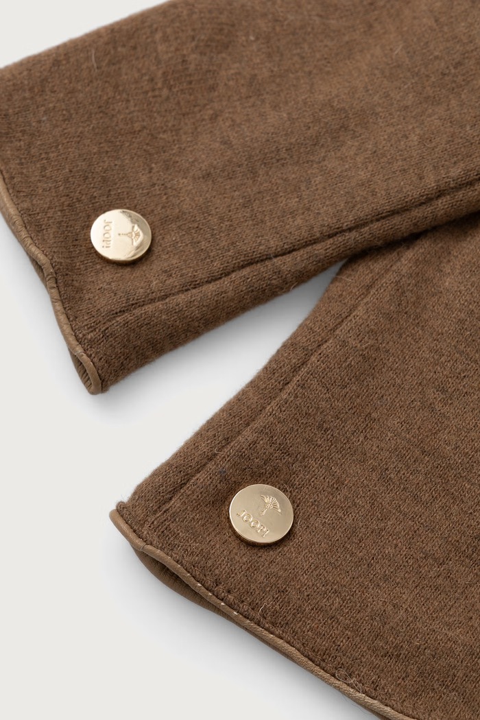 Joop! Rękawiczki damskie wełniane 80022073 brązowy AW26