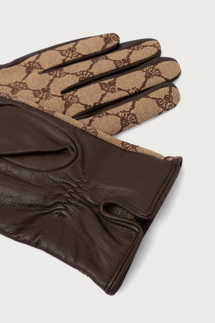 Joop! Rękawiczki damskie z wełną 80021702 brązowy AW26