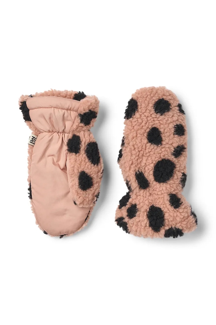 Liewood Γάντια παιδικά Grethe Printed Pile Gloves ροζ LW21432.9BY2