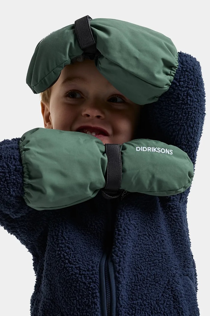 Didriksons Rękawice narciarskie dziecięce BIGGLES MITTEN 8 zielony 506341