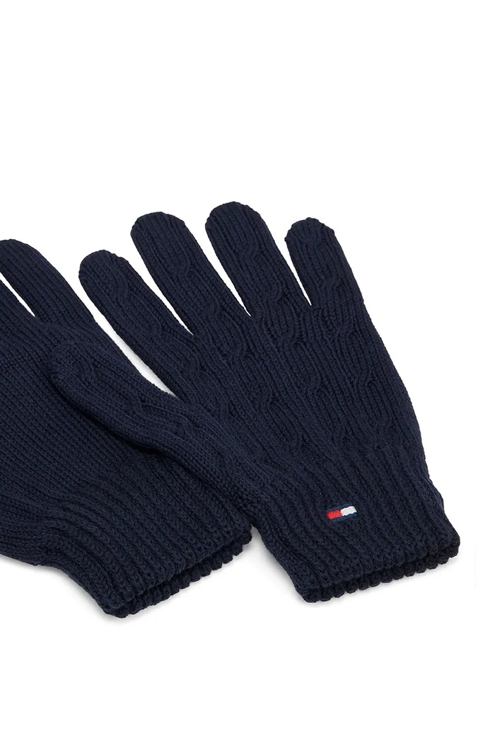 Tommy Hilfiger Rękawiczki dziecięce bawełniane KA0KA00106.9BY2 granatowy AW26
