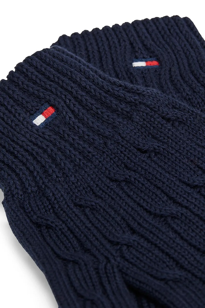 Chłopiec Tommy Hilfiger Rękawiczki dziecięce bawełniane KA0KA00106.9BY2 granatowy