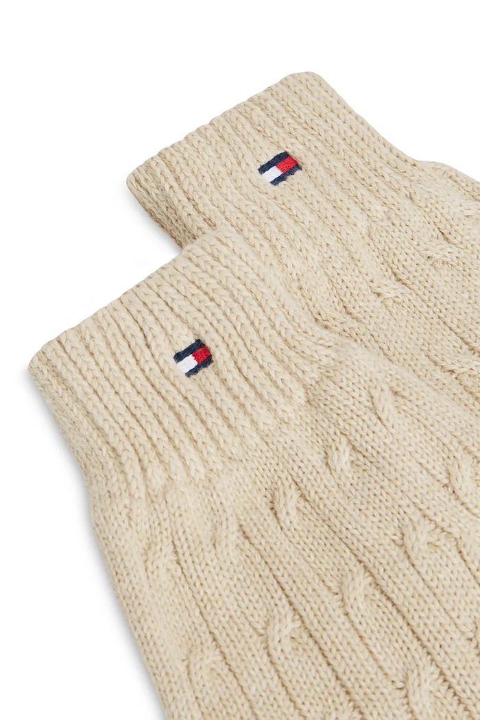 Chłopiec Tommy Hilfiger Rękawiczki dziecięce bawełniane KA0KA00106.9BY2 beżowy