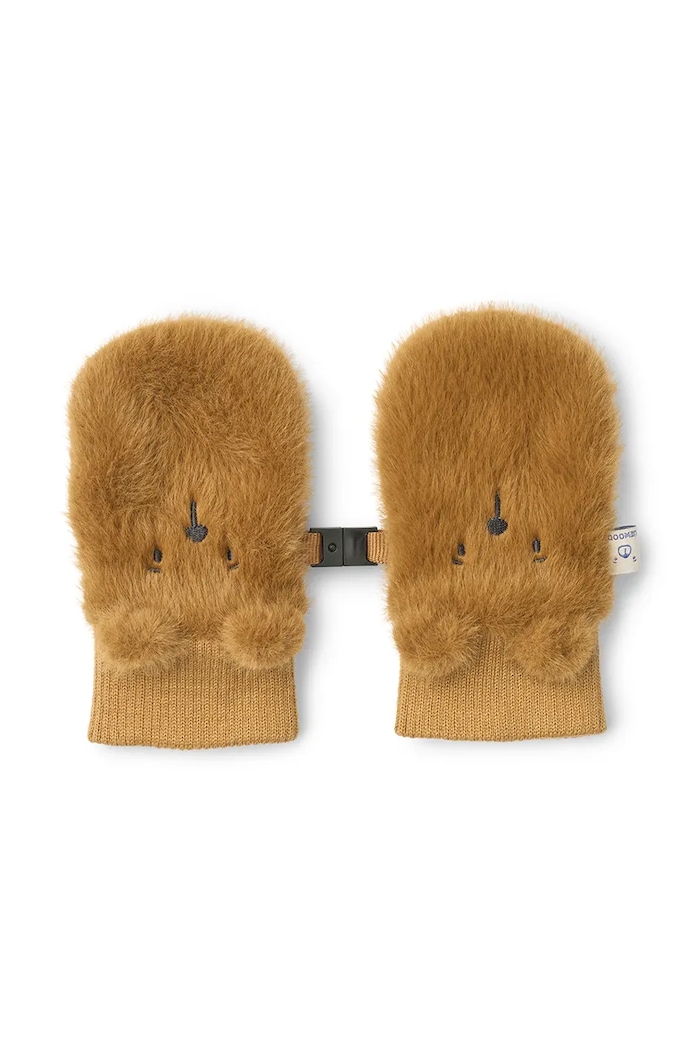 Liewood Guanti per bambini Lizzy Plush Bear Mittens marrone LW21149.9BY2