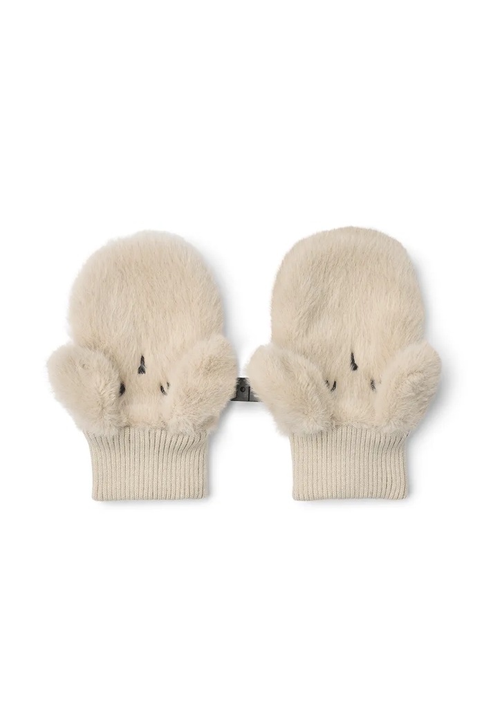 Liewood Guanti per bambini Lizzy Plush Rabbit Mittens beige LW21148.9BY2