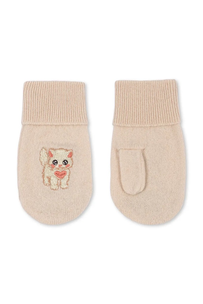 Konges Sløjd Γάντια παιδικά μάλλινα COLLETTE MITTENS μπεζ KS107387.9BY2