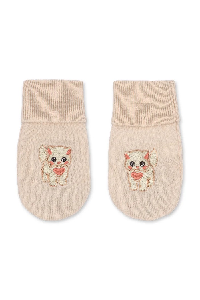 Κοριτσίστικα Konges Sløjd Γάντια παιδικά μάλλινα COLLETTE MITTENS KS107387.9BY2 μπεζ