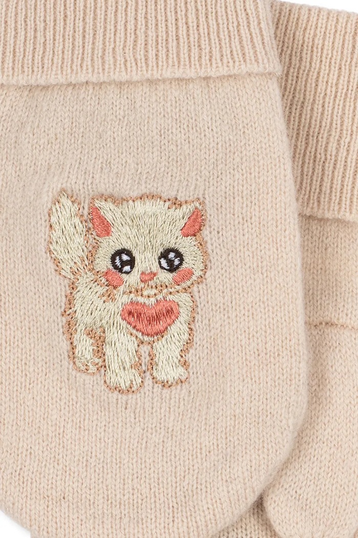 Γάντια παιδικά μάλλινα COLLETTE MITTENS Konges Sløjd KS107387.9BY2 μπεζ