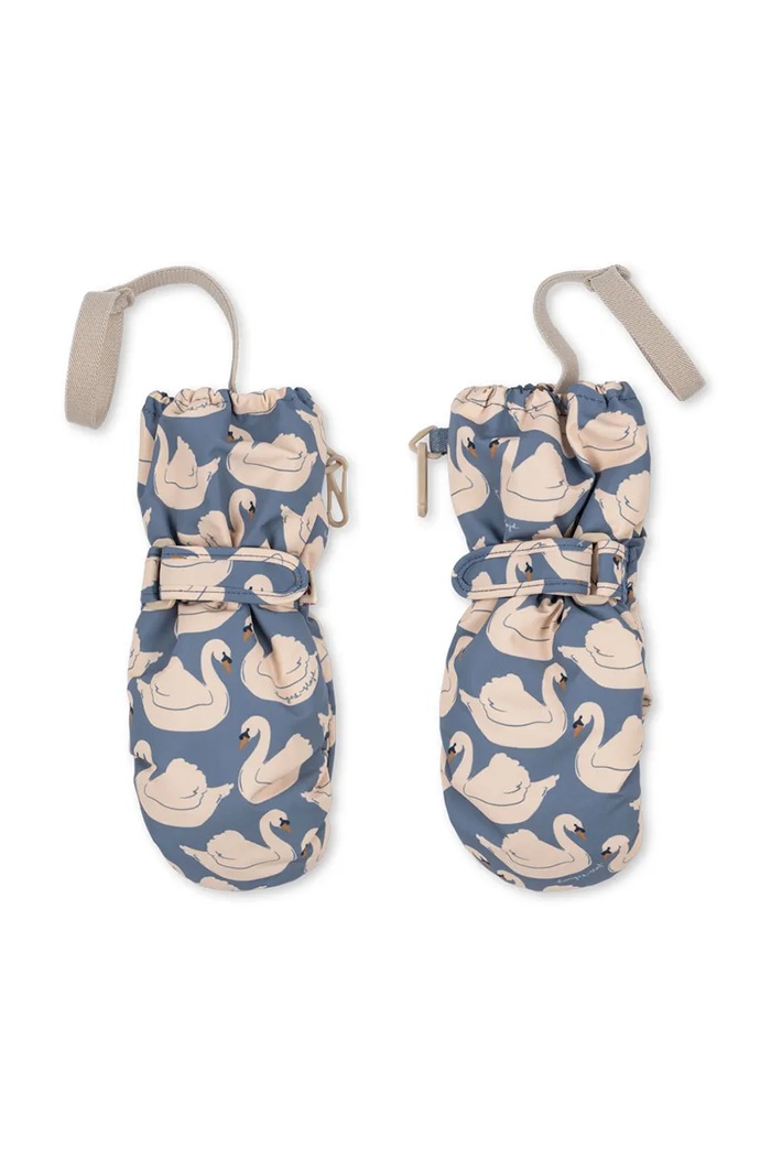 Konges Sløjd Перчатки для детей NOHR SNOW MITTENS PRINT KS105747.9BY2 голубой AW26