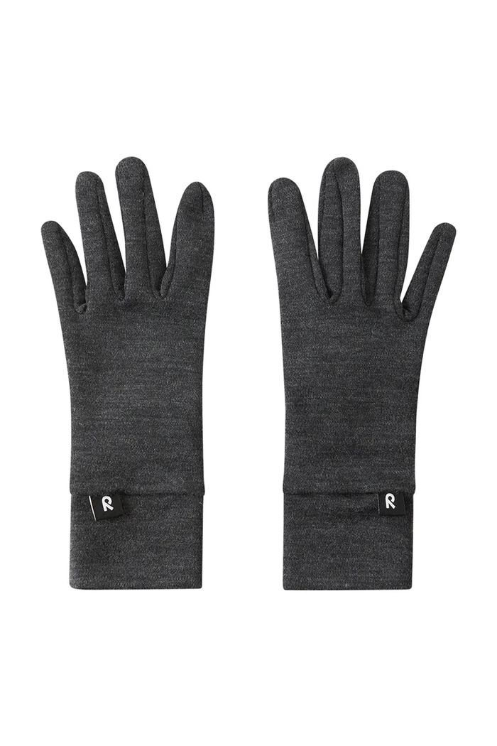 Reima rękawiczki dziecięce z wełny merino Etsin czarny 5300362A.9BY2
