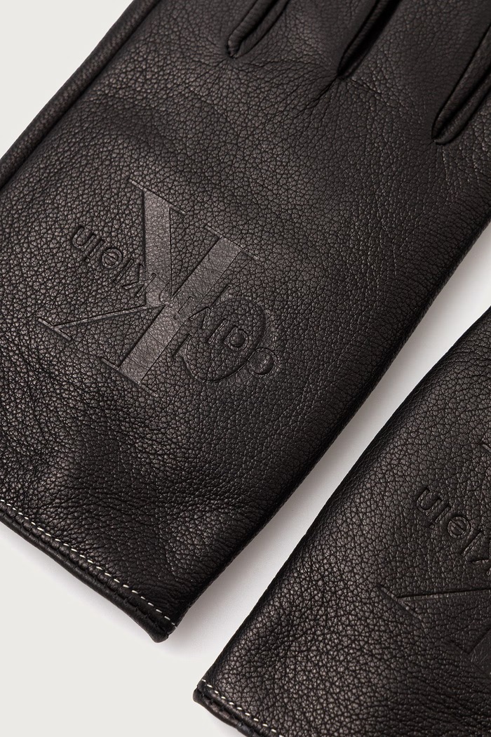 Calvin Klein Rukavice dámske kožené LV04D8119G čierna AW26